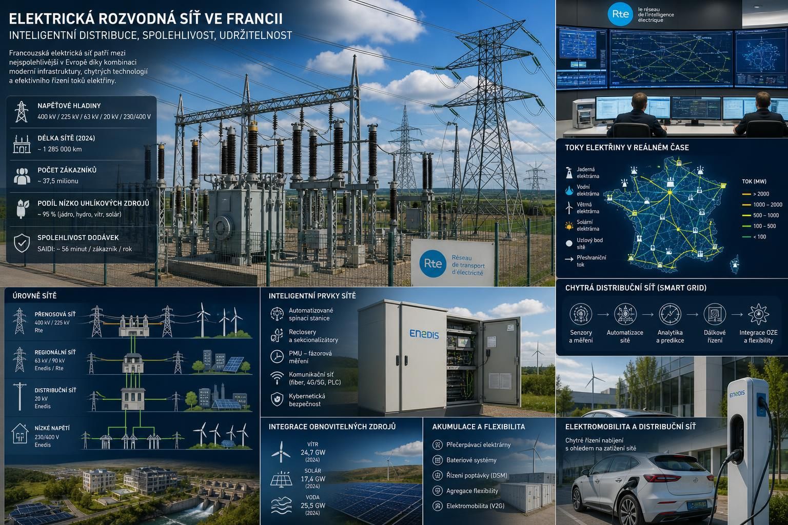 enedis je klíčovým hráčem v distribuci elektřiny ve francii, zajišťující spolehlivý a efektivní přenos energie pro miliony domácností a firem.