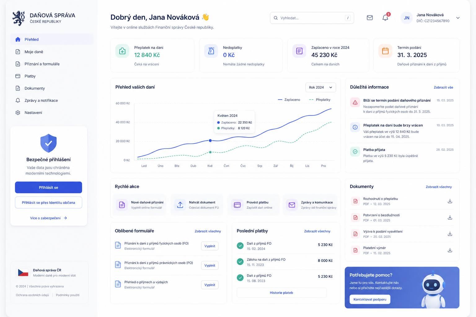 získejte aktuální daňové informace a služby přímo od vlády. přehledné a spolehlivé zdroje pro vaše daňové povinnosti.