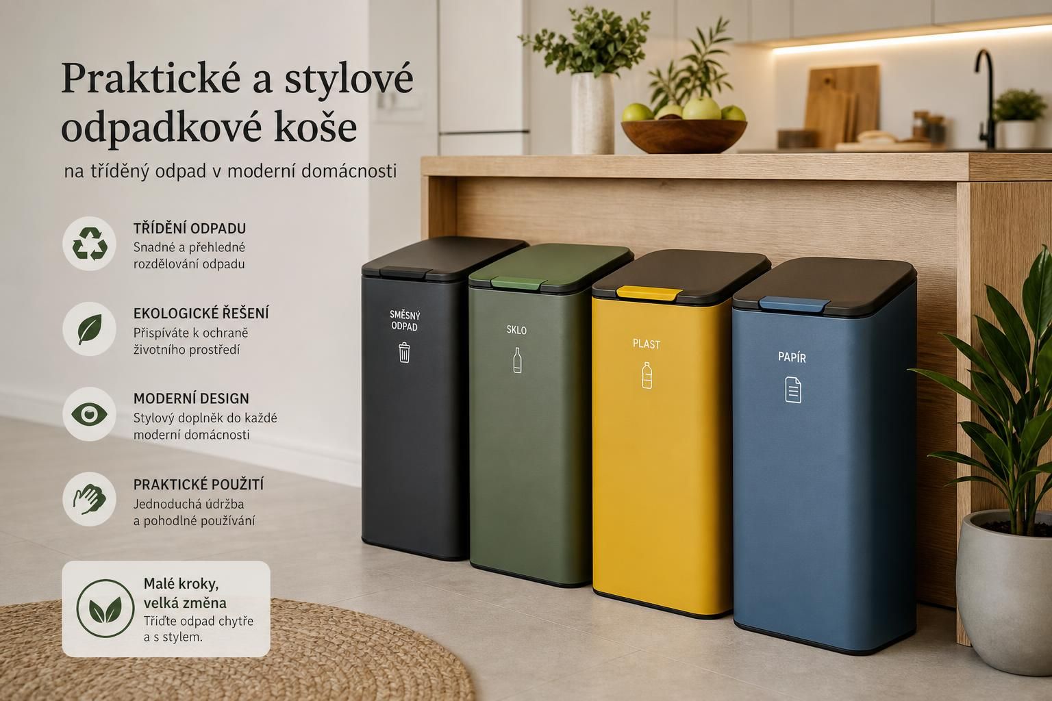 objevte, jak správně třídit odpadky s naším průvodcem a košem na odpadky, který vám pomůže udržet pořádek a chránit životní prostředí.