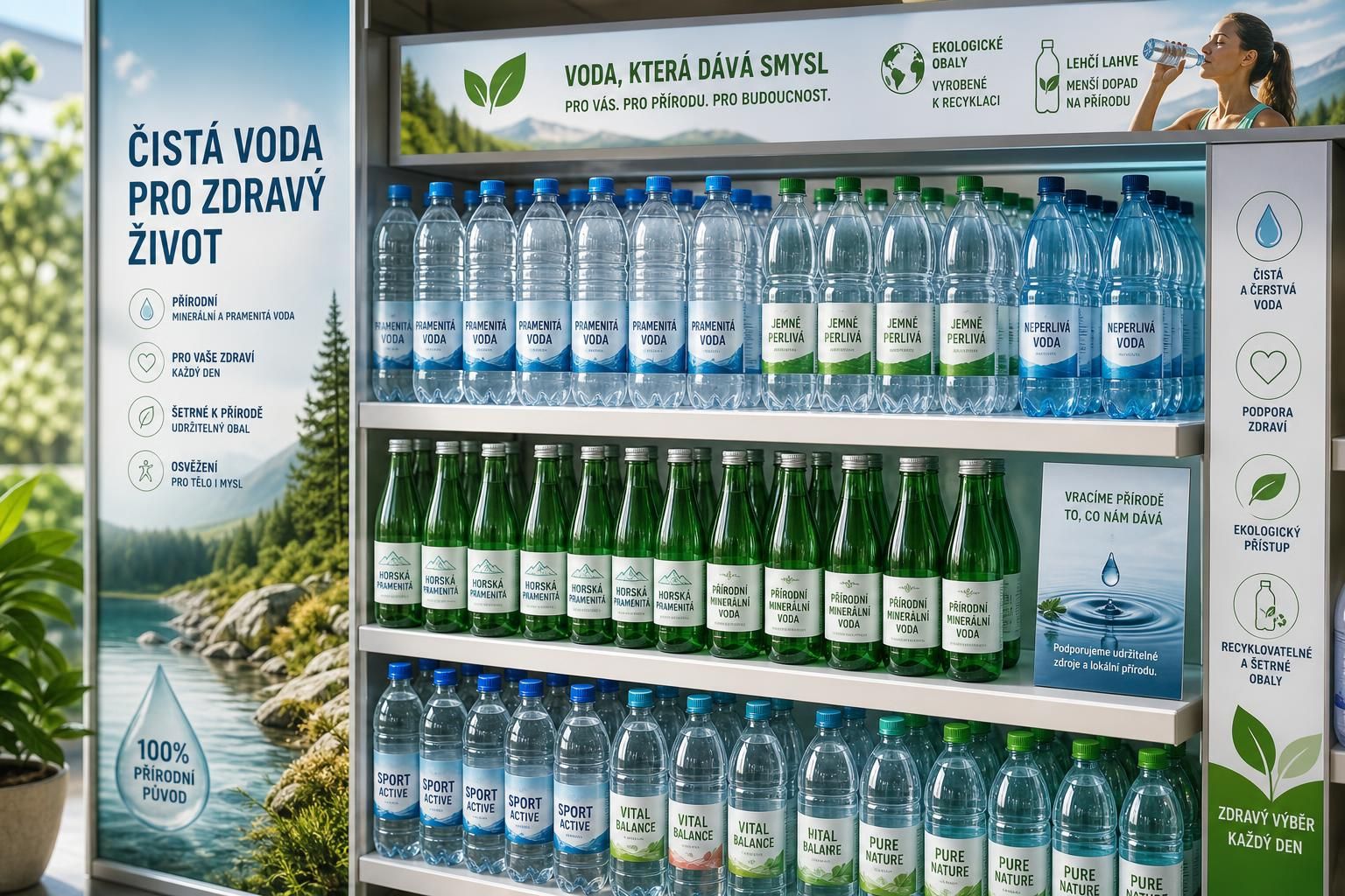 objevte osvěžující chuť lahvové vody, která přináší křišťálovou čistotu a svěžest přímo k vám domů.