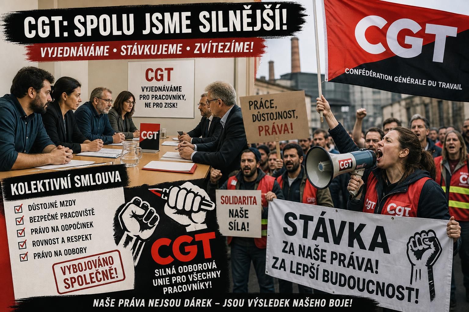 odborová organizace cgt: spojujeme sílu pracovníků pro lepší podmínky a spravedlnost na pracovišti.