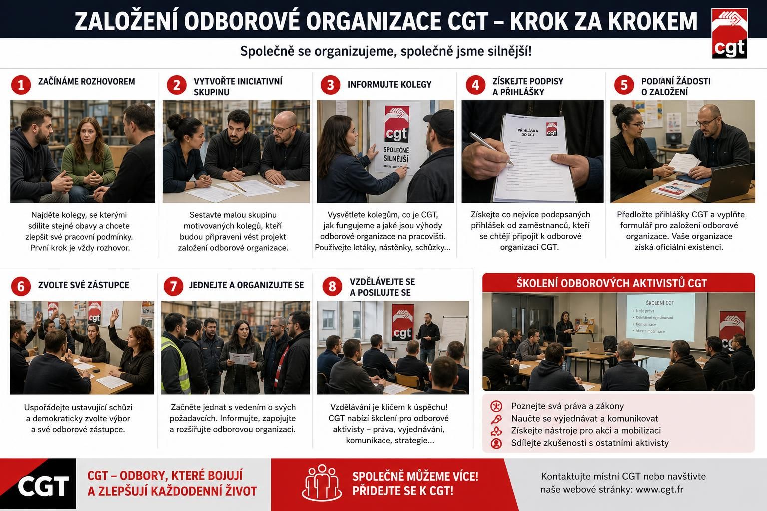 odborová organizace cgt: silná pracovní síla bojující za práva zaměstnanců a lepší pracovní podmínky.