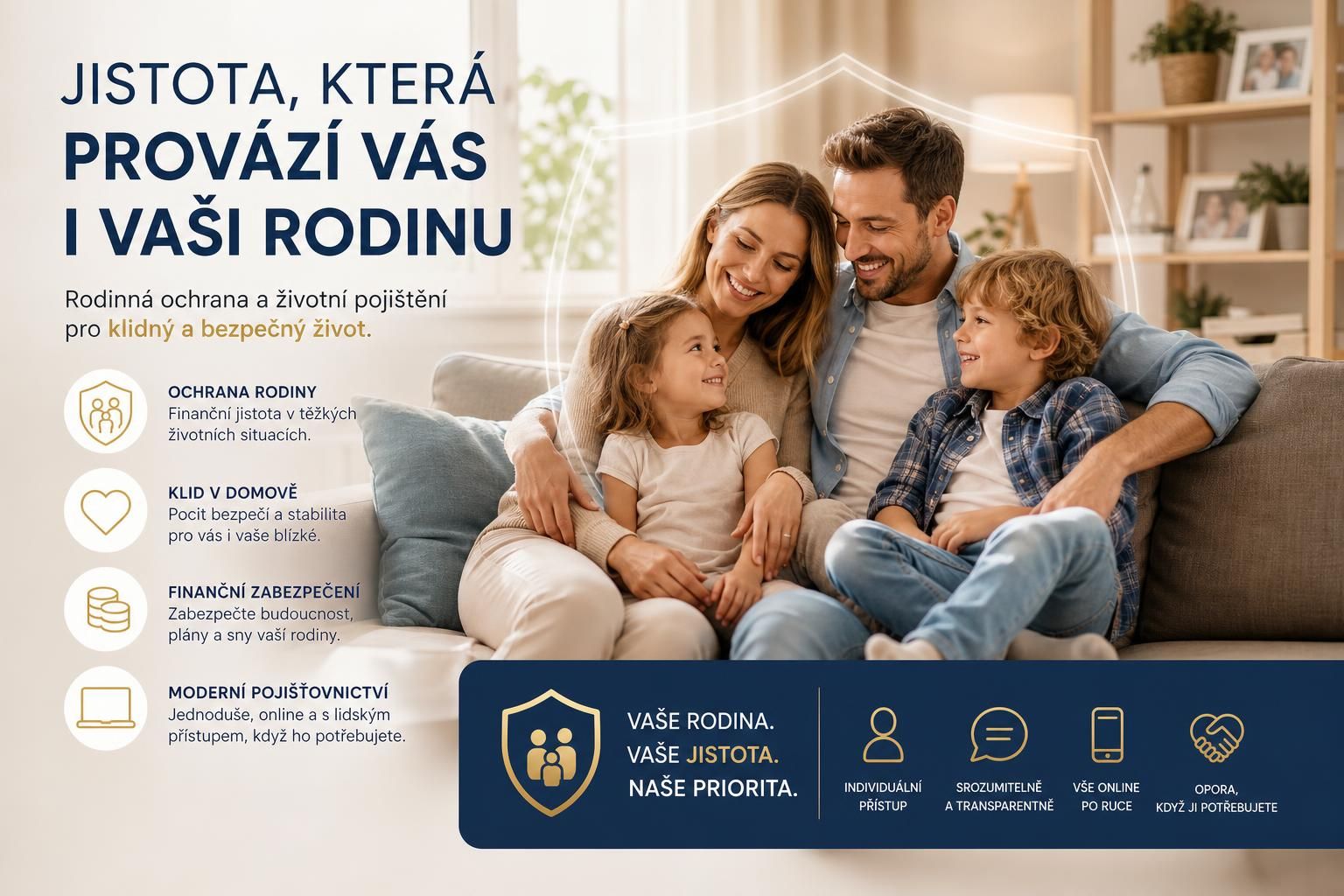zajistěte si finanční stabilitu a klid na duši s naším životním pojištěním. chráníme vaši budoucnost i vaši rodinu.
