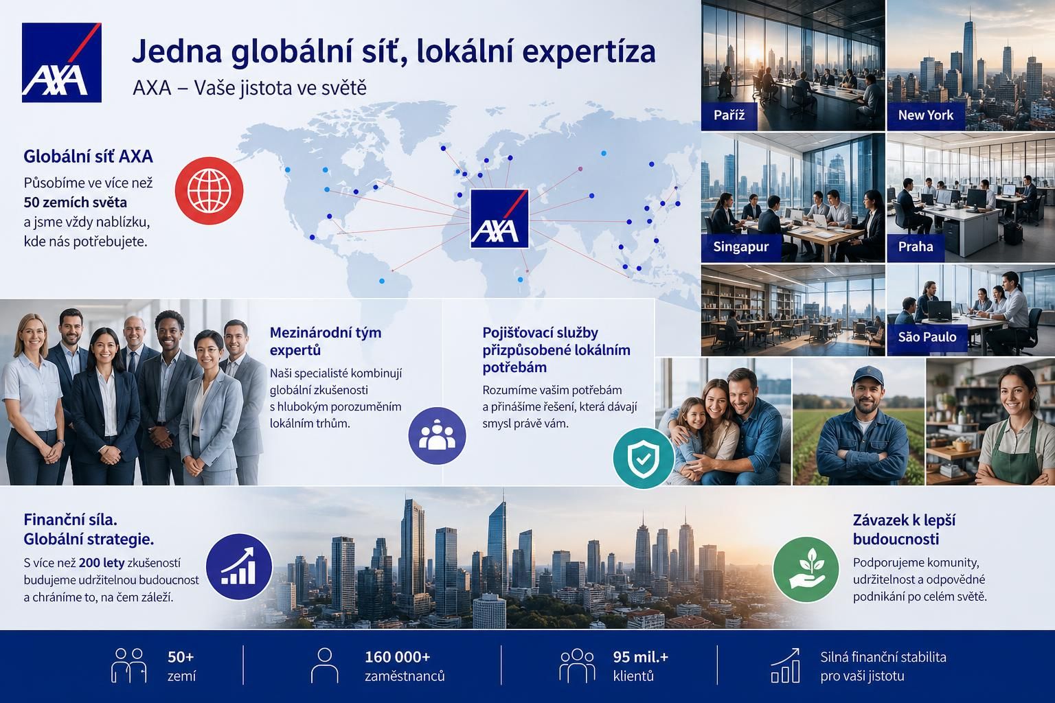axa je přední světová pojišťovací společnost, která nabízí inovativní služby zaměřené na ochranu vašich financí a majetku.
