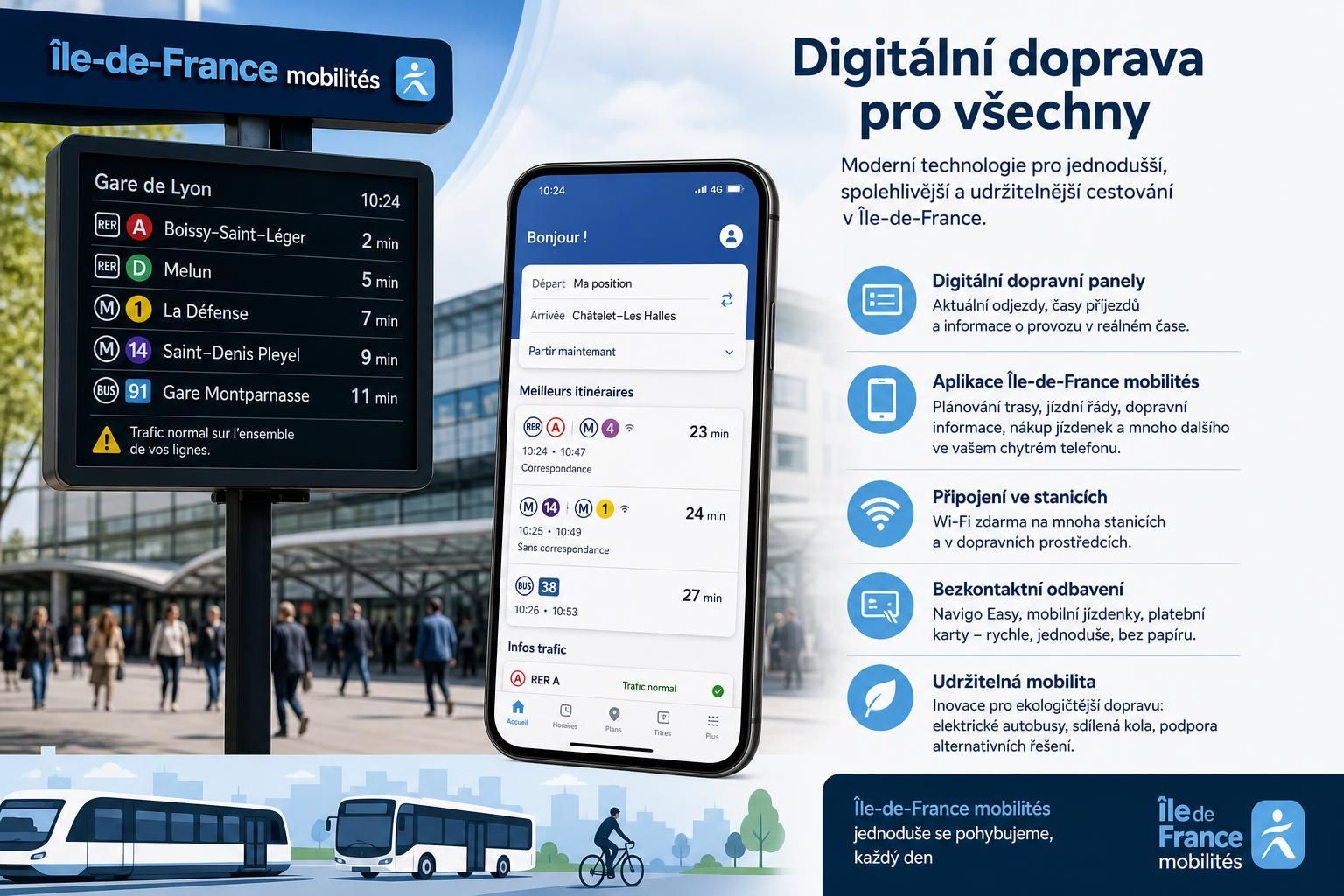 île-de-france mobilités je klíčovým hráčem veřejné dopravy v srdci francie, zajišťuje efektivní a dostupné dopravní služby pro miliony cestujících každý den.