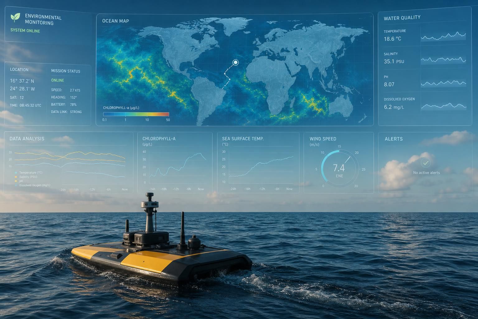 objevte revoluční námořní povrchový dron, který přináší nové možnosti v monitorování oceánů a ochraně mořského prostředí.